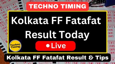 KOLKATA FF LIVE TIPS FATAFAT .